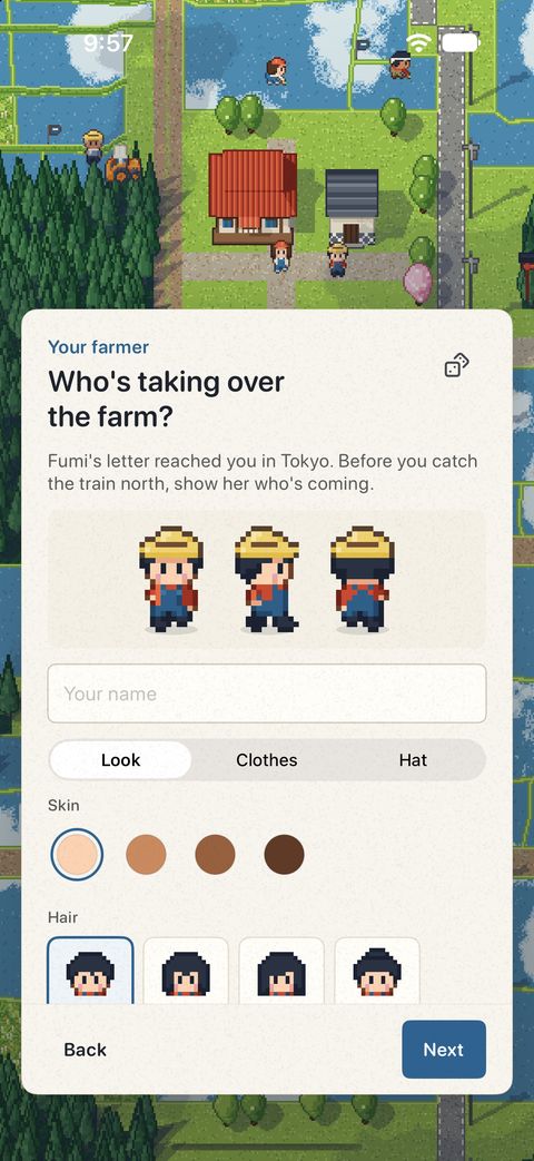Making your farmer in gohanSim